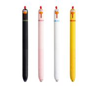 4 Pièces Stylo Gel Rétractable Thème Poussin Stylos À Encre Gel Pointe De 0 5 Mm Pour Écrire Des Notes Prenant Un Journal Fournitures Scolaires De Bureau Stylo De Bureau En Forme D'animal