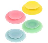 4 Pièces Support à Ventouse en Silicone, Réutilisable | Patins Double Face, Réduit les Glissements Renversements, pour Repas à L’hôpital, Garçon et Filles