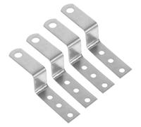 4 Pièces Support D’angle en Fer Argenté, Installation Facile | Quincaillerie pour Meubles, Usage Rangement Maison, Design Multifonction, Sécurité des Tiroirs, Argenté