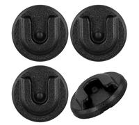 4 Pièces Support de Microphone Radio CB, Rond Supports de Micro pour Autoradio Support de Support de Microphone Radio CB avec Dos Adhésif Compatible avec Alinco Anytone Bao-Feng