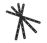 4 Pièces Support de Réparation de Meubles 293mm | Plaque Droite Noire, Installation Facile, Connexions Stables et Sûres, Usage Polyvalent pour Armoires et Bibliothèques
