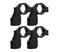 4 Pièces Support de Rétroviseur en Alliage D’aluminium Noir | Installation Facile, Usage Sûr, Finition Noire, pour Accessoires de Conduite et Montage Extérieur Solide