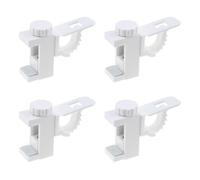 4 Pièces Support de Support de Pince Porte-rideaux, Support De Support Pince Porte-Rideaux, Barre Transversale Réglable Tringle à