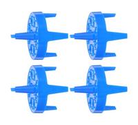 4 Pièces Support Flottant Plastique 8 Trous 1.5/2 Ml Bleu | Résistant à Chaleur Produits Chimiques, Design Stable à Pieds, Usage en Diagnostic et Laboratoire