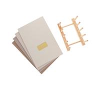 4 Pièces Support pour Nail Art, Grand Panneau D’affichage Incliné | Base Silicone Antidérapante, Rangées à 15 Degrés, Surface Lisse Polie, pour Salon Professionnel