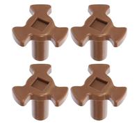 4 Pièces Support Rotatif en Y pour Plateau Micro-ondes, Plastique | 1, 3 X 1, 2 Pouces, du Bruit Vibrations, Stabilité Renforcée, Installation Simple