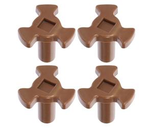 4 Pièces Support Rotatif en Y pour Plateau Micro-ondes, Plastique | 1, 3 X 1, 2 Pouces, du Bruit Vibrations, Stabilité Renforcée, Installation Simple