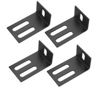 4 Pièces Supports d'angle Réglables, Equerre d'assemblage avec 3 Fentes, Equerre de Fixation Metal en Forme de L, Équerres de Fixation, Supports à Angle Droit pour Meubles en Bois, 115x52x68mm