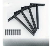 4 pièces Supports de tablette flottante, supports muraux cachés, supports invisibles à clouer, supports cachés de cloison pour tablette flottante 4 pièces 70X125,4 pièces 70X75,4 pièces 70X100Fer