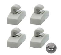 4 Pièces Supports De Voiture pour Pare-Soleil, Intérieur Pare-Soleil Crochet Support d'attache Clip pour Visière De Voiture Convient à La Plupart des Marques De Voitures 3B0857561B (Gris)