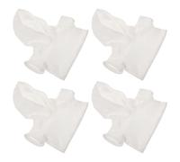 4 Pièces T-Shirt Blanc en Tissu de 16 Pouces, Modèle Vierge | Surface Lisse Adaptée aux Créations Artisanales, pour Poupées Crochetées, Activités Scolaires et Fêtes Thématiques