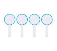 4 pièces Tableau Blanc Effaçable pour Vote et notation Poignée Bleu | Mousse Légère, Surface Lisse Facile à Nettoyer, Panneau Simple Face Portable pour Enseignants, Juges et Compétitions