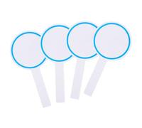 4 Pièces Tableau de Score Effaçable à Sec Bleu Poignée pour Juges | Panneau Léger en Mousse, Face Unique Lisse, Prise Confortable, pour Votes, Activités Scolaires et Compétitions