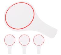 4 Pièces Tableau de Score Effaçable à Sec, Simple Face, Blanc | Panneau Léger en Mousse Souple, Bords Lisses, pour Arbitres et Enseignants, Événements Sportifs