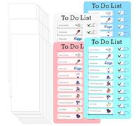 4 Pièces Tableau Routine Enfant, To Do List pour Enfants, Tableaux de Tâches à Faire avec 30 Feuilles de Papier Vierge, Memo Board pour pour Planification d'apprentissage Tâches Ménagères