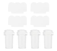 4 Pièces Tampon à Ongles en Silicone, Outil de Tamponnage | Plastique et Silicone, pour Ongles et Objets, Salon, Studio, Professionnels et Passionnés de Nail Art