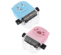 4 Pièces Tampon à Rouleau Mathématique Réutilisable en Plastique | Molette Tournante, Encre Rechargeable Incluse, Motif Cartoon, Adapté aux Fiches Papier et Cahiers D’exercices