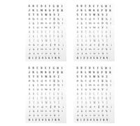 4 Pièces Tampons Alphabet en Silicone Transparents, Ensemble | Impressions Nettes, Portable et Facile à Utiliser, pour Album Photo et Projets Créatifs