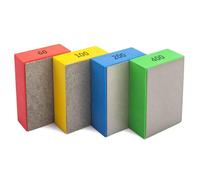 4 pièces tampons de polissage à la main diamant pour carreaux de céramique verre bois granit marbre meulage blocs de ponçage polissage 60#100#200#400#