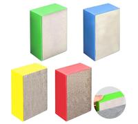 4 Pièces Tampons de Polissage Diamant à la Main, Kit de Cales à Poncer à Main 60# 100# 200# 400#, Blocs de Ponçage Colorés pour Carrelage, Verre, Béton, Pierre, Granit, Marbre