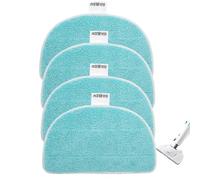 4 Pièces Tampons de Rechange pour Nettoyeur Vapeur Leifheit CleanTenso Power 2.0 Microfibre Tissu de Rechange pour tous les sols Nettoyage en Profondeur Rechange pour CleanTenso Power