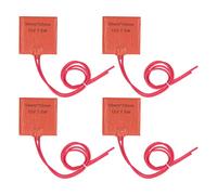 4 Pièces Tapis Chauffant, Coussin Chauffant en Silicone 12V 7.5W 120 à 150℃ 50x50mm Accessoires D'imprimante 3D pour Baril de Pipeline