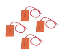 4 Pièces Tapis Chauffant en Silicone Tapis Chauffant en Caoutchouc de Silicone Flexible Couverture électrique Tapis Flexible 12V 15W