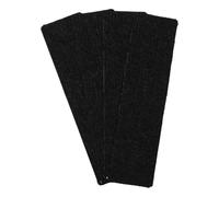 4 Pièces Tapis de Marche Antidérapant Auto-adhésif, Noir | Polyester Texturé à Forte Adhérence, pour Marches de Terrasse et Garage en Hiver, Protection des Surfaces