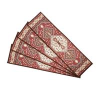 4 Pièces Tapis de Marches D'escalier Antidérapant en Polyester | Décor Sobre, Pas Plus Silencieux, Usage sur Marches, Sols et Autres Surfaces, Entrée Domestique