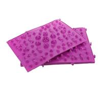 4 Pièces Tapis de Massage des Pieds Tpe, Plaque D'acupression | Stimulation Circulation, Haute Élasticité Portable, pour Seniors et Employés, Format Grand