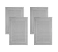 4 Pièces Tapis de Nail Art Portable en Pvc Noir pour Repos de Main | Style Russe, Léger et Réutilisable, Nettoyage Facile, Usage Salon Maison