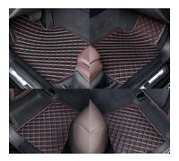 4 Pièces Tapis de Sol Auto pour Peugeot Expert 3 2016-2025 Tapis de Sol en Cuir Imperméables, Antidérapants et Résistants Aux Intempéries,Red