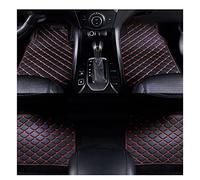 4 PièCes Tapis De Sol De Voiture en Cuir PersonnaliséS pour Ford Mustang 2015 2016 2017 2018 2019, Tout Temps Tapis De Moquettes ImperméAble AntidéRapant Accessoires,A-BlackRed
