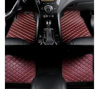 4 Pièces Tapis de Sol de Voiture en Cuir pour Jaguar F-Pace 2016-2020, Imperméables Antidérapants Tous Temps Accessoires d'Intérieur Protecteur,Brown