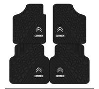 4 Pièces Tapis de Sol de Voiture pour Citroen C4 3 (III) I 2020-2024, Talonnette en Caoutchouc Renforcé Broderie Sports Protecteurs Antidérapants Accessoires
