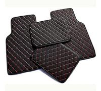 TYUIGHF 4 pièces Tapis de Sol de Voiture, pour Nissan Pulsar 2014-2018 Auto Antidérapant ImperméAbles Avant ArrièRe Protection Moquette Tapis de Sol Toutes Saisons,D/Black-Red