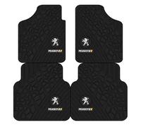 4 Pièces Tapis de Sol de Voiture pour Peugeot Partner Van 2019-2024, Talonnette en Caoutchouc Renforcé Broderie Sports Protecteurs Antidérapants Accessoires
