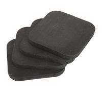 4 Pièces Tapis de Sol en Caoutchouc Antichoc pour Roulant | Noir, pour Danse et Salle de Sport, Protection du Sol, des Vibrations Bruit, Résistant