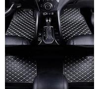 4 pièces Tapis De Sol Voiture pour Audi A8 Saloon D3 5 Seats SWB 2002-2010, faciles à Nettoyer Ajustement précis Imperméable Plancher Accessoires,Black-White