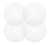 4 Pièces Tapis Déshydrateur Rond en Silicone Blanc, Antiadhésif | Protège les Plateaux, Nettoyage Facile, Compact pour Viande Séchée et Tranches de Fruits Cuisine