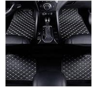 4 pièces Tapis Sol Voiture Cuir, pour BMW X6 F16 2015-2018 Tous Temps Antidérapant Imperméables Coussinets Pieds,Auto Intérieur Protecteur,C/Black Beige