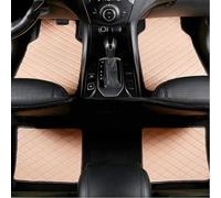 4 Pièces Tapis Sol Voiture Cuir pour Renault ARKANA 2019 2020, Tous Temps Antidérapant Imperméable Voiture Moquette Protection Accessoires,C-Black Beige