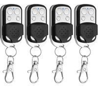 4 Pièces Telecommande Universelle Portail 433,92 MHz Bip Portail Universelle sans Fil Compatible 4 Boutons Touches Copieuse pour Voiture et Porte de Garage