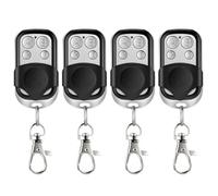 4 Pièces Telecommande Universelle Portail, 433,92 MHz Telecommande Portail, Code Fixe Bip Portail Universelle Sans Fil Compatible 4 Boutons Touches Copieuse pour Voiture et Porte de Garage