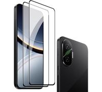 4 Pieces Tempered Glass For Xiaomi Poco F7, [2+2 Pieces] Screen Protector And Rear Camera Protector, 9h Hardness, Bubble-Free, Ultra Transparent, Anti-Scratch