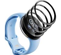 [4 Pieces] Tempered Glass Screen Protector For Google Pixel Watch 2, Anti-Scratch/Hd Pmma Composite Protective Film, 3d Curved Screen Protector For Google Pixel Watch 2