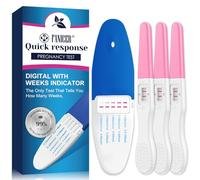 4 pièces Test de grossesse,Une bleue et trois roses Tests De Grossesse,Bleue Vous indique le nombre de semaines Grossesse,Détection Précoce De La Grossesse,Détection rapide