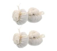 4 Pièces Tête de Bâtonnet de Moxa de Rechange Diy, Blanc, Armoise | Kit de Non-tissé, Usage Maison ou Bureau, pour Bâton de Massage et Montage Simple
