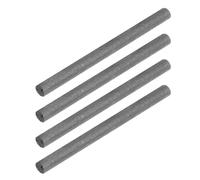 4 Pièces Tige de Creuset en Carbone Graphite Électrode Noire