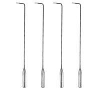 4 Pièces Tisonnier de Cheminée, Crochet Barbecue | Outil Portable pour Éloigner les Mains Chaleur, Usage Multi-fonction, Nettoyage des Cendres, Foyers Couleur Aléatoire